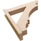 Ekena Millwork 6-in W x 30-in D x 30-in H Balboa Slat Rough Cedar Woodgrain TimberThane Outlooker, Primed Tan OUTUR060X30X30BOA24RCPR - alternate 3